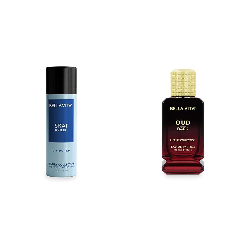 Bella Vita Luxury SKAI AQUATIC No Gas Deodorant Body Parfum Men Oud Dark Eau De Parfum Intense Liquid Perfume With Grapefruit Orris Vetiver Woody Musky 100 Ml 1