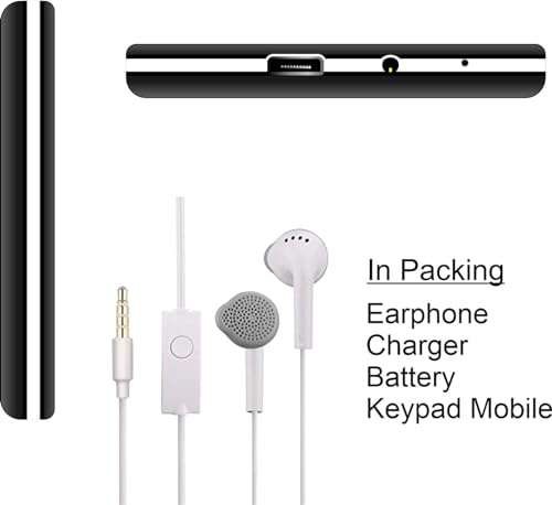 Keypad Phone with Big Screen | Basic Mini Phone Keypad | FM Radio Bluetooth, Vibration Mode, 3000mAh Battery Backup, Dual Sim, Auto call recording, 1.8" Display Featured Phone | 3 Months Warranty 4