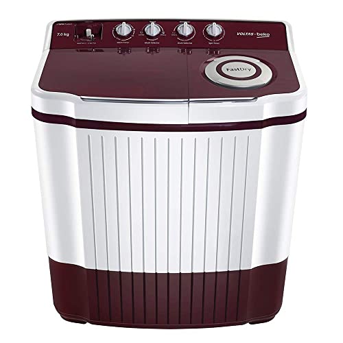 VOLTAS BEKO 7 Kg 5 Star Semi-Automatic Top Loading Washing Machine WTT70ALIM (Burgundy) 3