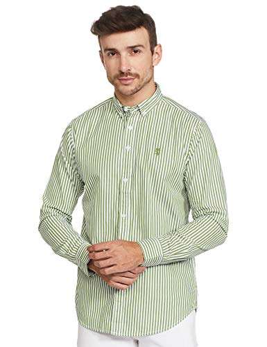 Red Tape Men's Striped Regular fit Casual Shirt (RSF8486A_Green L) 1