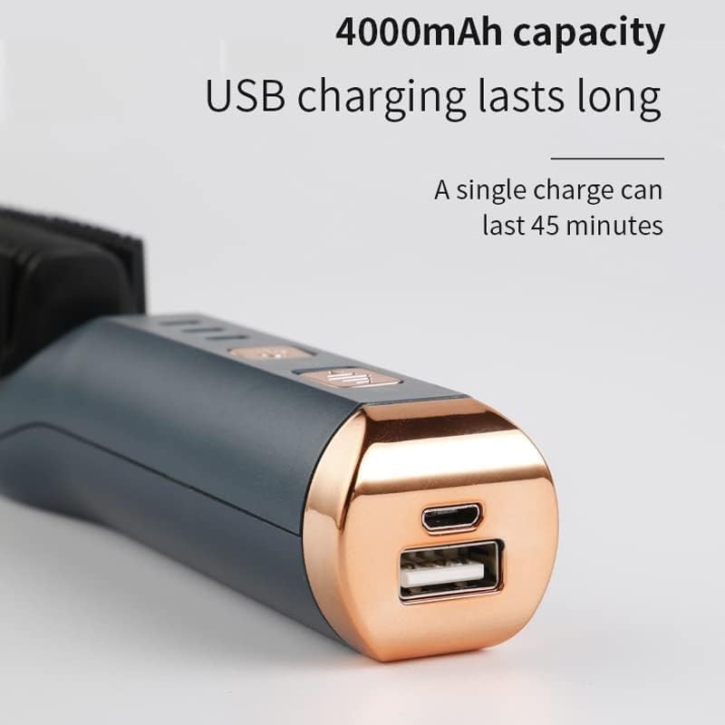 NANZU Heating Straight Hair Brush Fast Styling Portable Hair Flat Irons Straightening Comb USB Rechargebattery 6