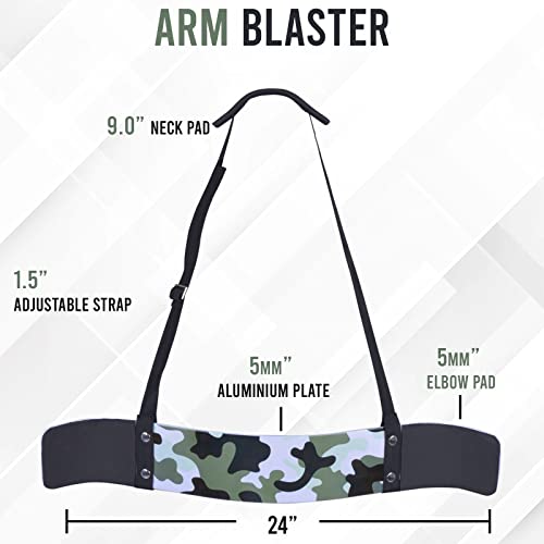 DEFY Bicep Arm Blaster- Arm Blaster for Biceps & Triceps, Workout Bicep Curl Blaster, DEFY Bicep Isolator Arm Blaster- Arm Blaster for Biceps & Triceps Men and Women, Bicep Curl Blaster, (Green Camo) 2