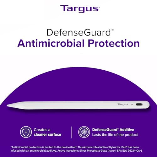 Targus Active Stylus for iPad - Take Notes, Doodle and Navigate Seamlessly, 1:1 Apple Pencil Size and Accepts Original Apple Pencil Replacement Tip (AMM174AMGL) 6