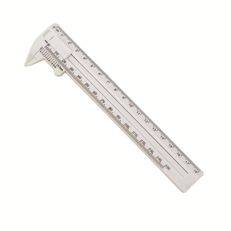 YAGYA Plastic Vernier Caliper Scale for Students | 150mm (6 Inch) | Lightweight, Durable, Accurate Measuring Tool for School, College, Physics & Engineering Labs