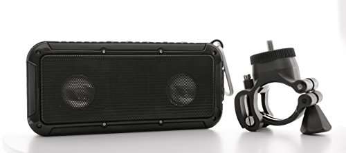 Portable Bike Speaker - Outdoor Bluetooth Wireless Lighted Bicycle Speaker - Hiking, Camping - IP67 Water Proof, Shock Proof, Dust Proof with Light/Strobe and Mount 1
