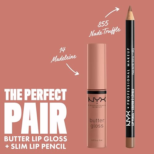 Nyx Professional Makeup Butter Lip Gloss, Sheer Finish - Madeleine, 8ml 4