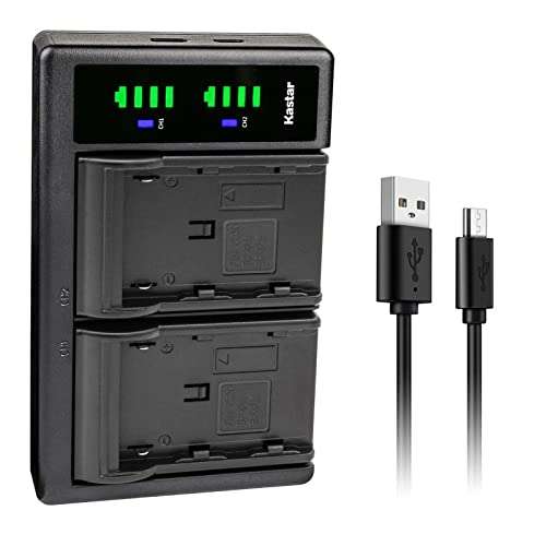 Kastar BP-950GEXP LTD2 USB Battery Charger Compatible with RED Komodo 6K Digital Cinema, Canon UC-X2 UC-X2Hi UC-X30 UC-X30Hi UC-X40 UC-X40Hi UC-X45 UC-X50 UC-X55 Camera 1