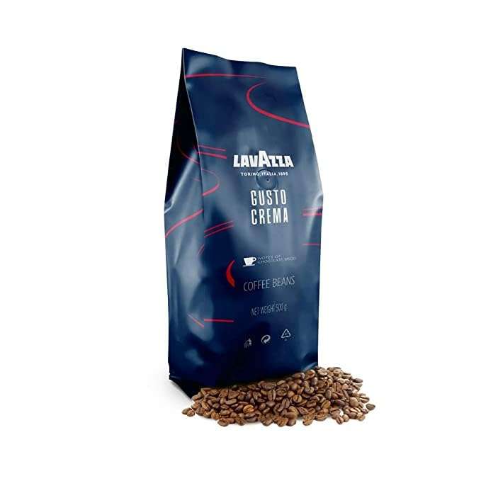 Lavazza Gusto crema beans 500 gm pack + Tropical Blu Roasted Coffee Beans 100% Arabica (AA) Dark Roast 500gm Pack of 4 (500gm X 4) 6