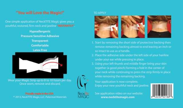 NeckTITE Magic Instant Neck Lift, 12 Count - Smooths Wrinkles for Adults 2