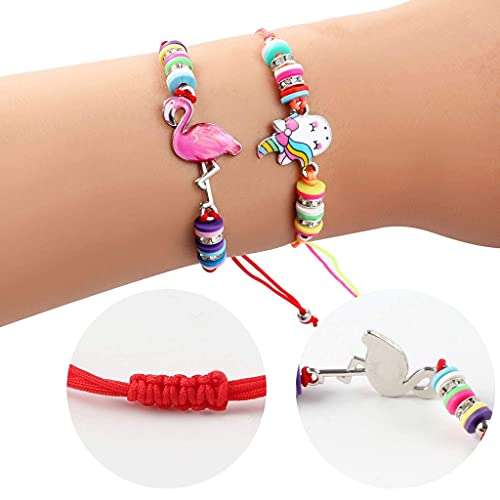 PALAY® Hand Bracelet for Kids Girls Stylish Unicorn Friendship Band Kids Bracelets for Girls Best Friend Bracelet Set Kids Party Gift Wrist Bracelet Hand Jewellery for Kids (Multicolor) - 12 Pieces 5