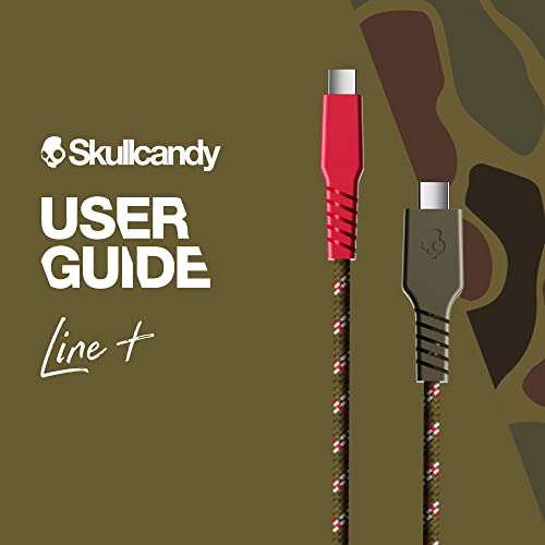 Skullcandy Line+ Braided USB C Charger Cable, 60W USB C to USB C with Fast Charging for iPad/mini/Pro/Air, MacBook Pro, Samsung Galaxy, Nintendo Switch and Laptops, 4ft - Standard Issue 6