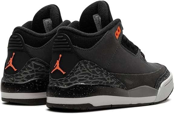 Little Kid's Jordan 3 Retro Fear 'Night Stadium/Total Orange' (DM0966 080) PS Pre School - Size 1.5y 4