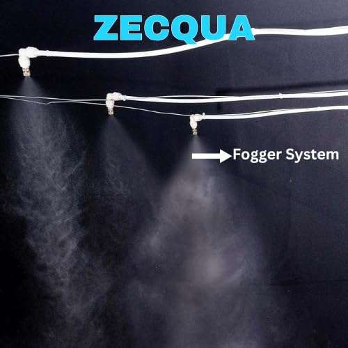 Mist Cooling Fogger System with 25meter 10nozzeL Motor for Home/Mist Cooling System for Home Dairy Farm 100 L Hose-end Sprayer 6