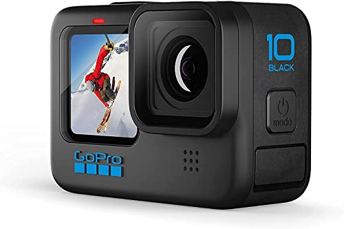 GoPro HERO10 Black - Waterproof Action Camera with Front LCD and Touch Rear Screens, 5.3K60 Ultra HD Video, Optical 1X and Digital 4X 23MP Photos (1 Year INTL Warranty + 1 Year in Warranty) 1