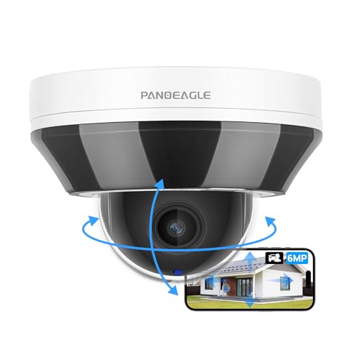 5MP PTZ Outdoor PoE IP Camera Speed Dome with Auto Tracking,Pan Tilt 18x Optical Zoom,AI Human/Vehicle Detection,165ft Night Vision,Two-Way Audio,H.265+,IP66,Compatible for Hikvision 1