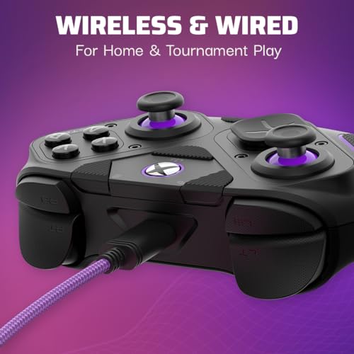 PDP Victrix Pro BFG Wireless Gaming Controller for Xbox Series X|S, Xbox One, Windows 10/11, Modular Gamepad, Dolby Atmos Audio, Remappable Buttons, Customizable Triggers/Paddles/D-Pad, PC App, Black 5