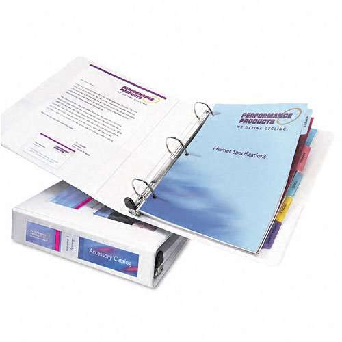 Avery : Framed Presentation EZD Locking View Binder, 1-1/2in Capacity, White -:- Sold as 2 Packs of - 1 - / - Total of 2 Each 5