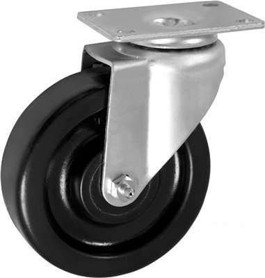 CasterHQ - 5" X 1.25" Light Duty PHENOLIC Wheel - Swivel Caster - Commercial/Industrial Equipment Replacement Casters 1