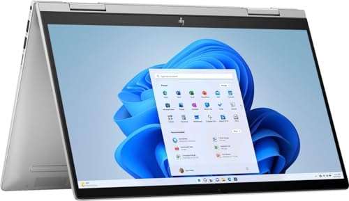 HP Envy X360 2-in-1 Laptop 14" FHD IPS Touchscreen 13th Gen Intel 10-Core i7-1355U 16GB RAM 1TB SSD Intel Iris Xe Graphics Backlit Fingerprint USB-C B&O Fast Charge Win11 + HDMI Cable 2