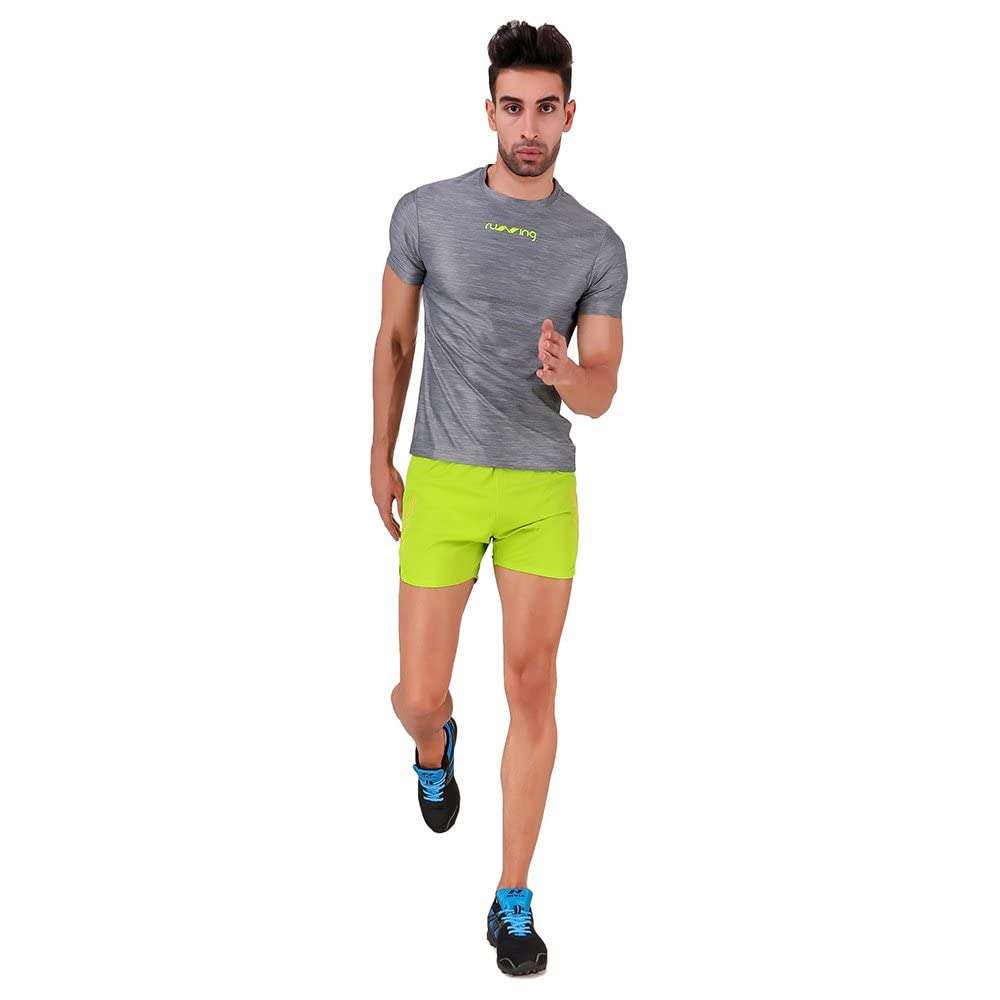 Nivia Hydra-4 Digi Men's Melange Round T-Shirt (Grey, XS) 5