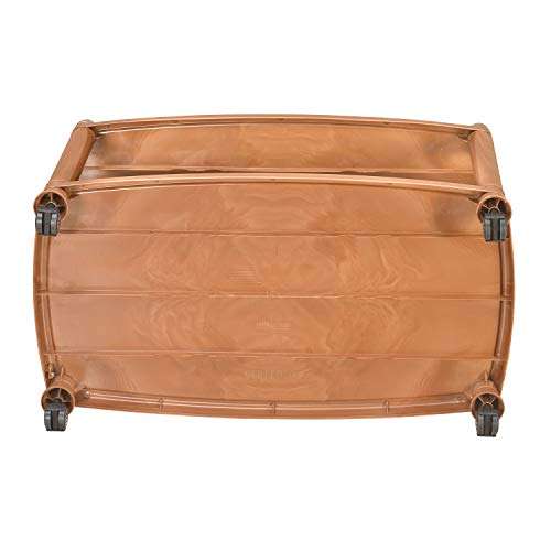 Nilkamal CENTBL5 Contemporary Center Trolley Coffee Table/Tea Table/Teapoy for Home/Living Room/Office & Outdoor. (Plastic) 5