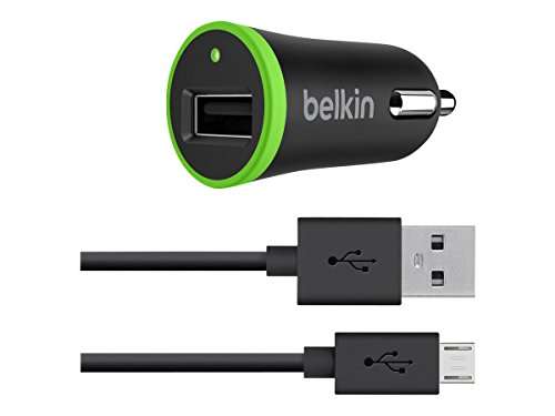 Belkin Universal Car Charger with 1.2 Meter Micro USB to USB Cable (10 Watt/2.1 AMP) (Black) 2