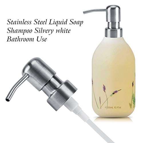 Soap Pump, Durable 304 Rust Proof Stainless Steel, 2.5 cm/1.0inch Bottles, Brushed Finish, for Kitchen and Bathroom Soap Dispenser 2