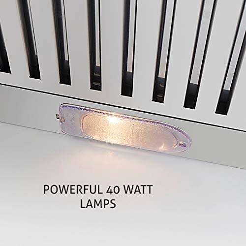 Glen 60 cm 1000 m3/hr Pyramid Chimney With 7 years warranty on Product, Baffle Filters Push buttons (6001 SS, Silver) 5