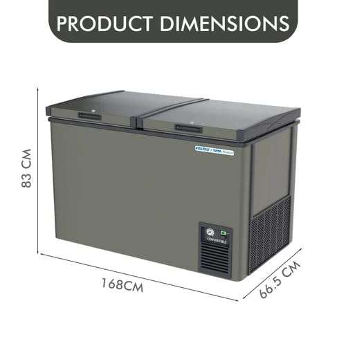 Voltas 405 Ltrs Double Door Deep Freezer CVF405DA4-P-AL Convertible White 3