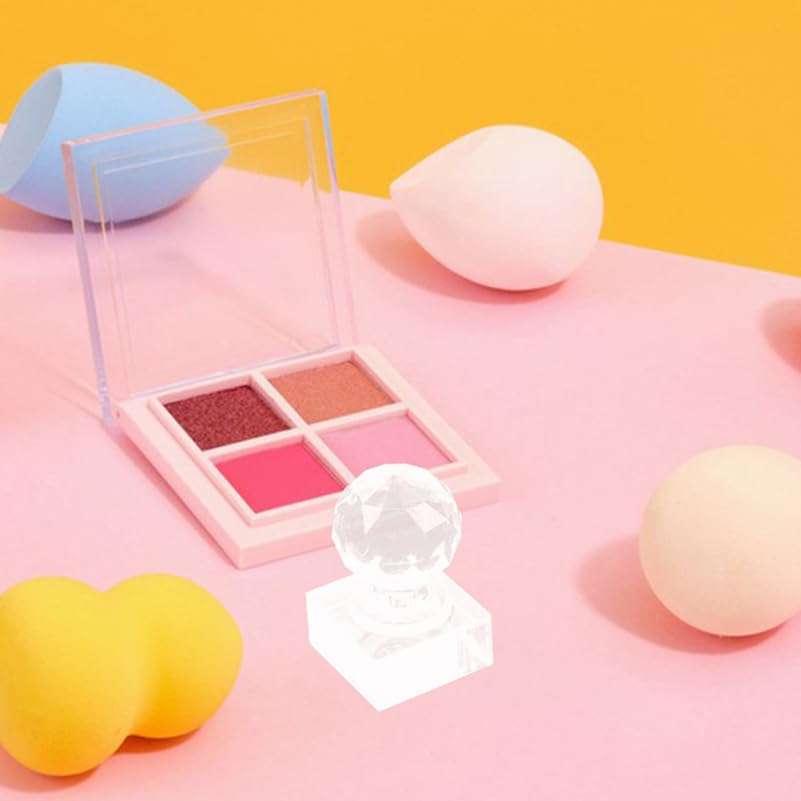 TOVINANNA 2pcs Pressing Tool Eye Shadow Empty Metal Pans Empty Eyeshadaw Boxes DIY Eyeshadow Making Kit Makeup Eyeshadow Tools Makeup Tool Empty Makeup Containers Acrylic Transparent 5