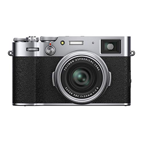 Fujifilm X100V 26.1 MP Mirrorless Camera with Fixed 23mmF2 Lens (APS-C X-Trans CMOS 4 Sensor, X-Processor 4, Hybrid Viewfinder, LCD Tilt Touchscreen, Face/Eye Detection AF, Film Simulations) - Silver 1