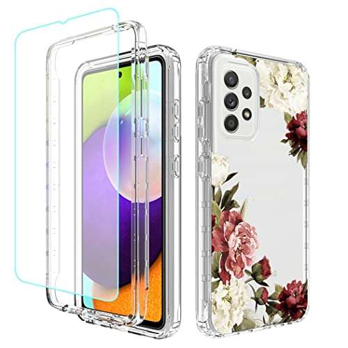 Tothedu Case for Galaxy A52 5G/Galaxy A52 4G Case, Samsung A52 5G Phone Case for Girls Women, Shock Absorption Dual Layer Heavy Duty Protective Cover Rugged Cases for Samsung Galaxy A52 5G (USA Flag) 1