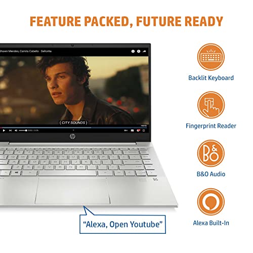 Hp Pavilion 14, Amd Ryzen 5-16Gb Ram/512Gb 14 Inches Laptop Fhd Ips Micro-Edge Anti-Glare Display/Radeon Graphics/Backlit Kb/Alexa/B&O Audio/Fast Charge/Fpr/Windows 11 Home Ready/Ms Office,14-Ec0037Au 3