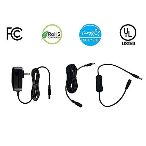 MyVolts 5V Power Supply Adaptor Compatible with/Replacement for D-Link DL-824VUP+ Router - US Plug with Extension and ON/Off Switch 3