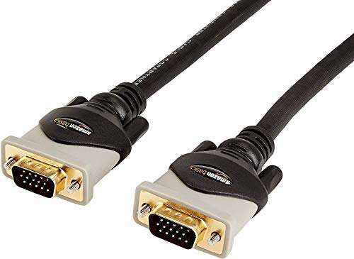 Amazon Basics 6-Feet VGA to VGA Cable for Monitor, Personal Computer (Black) 2