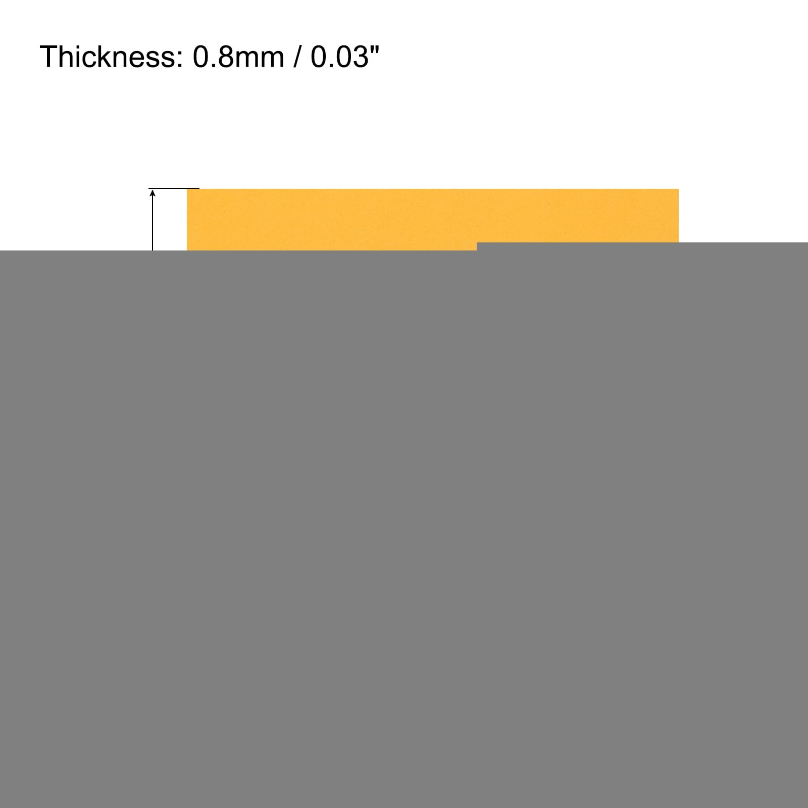 MECCANIXITY EVA Foam Sheets Gold Tone 19.7 Inch x 17.7 Inch 0.8mm Thick Crafts Foam Sheets for Costumes, Arts and Crafts Projects Pack of 5 3