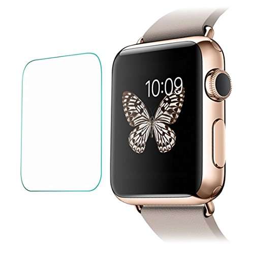 GRIPP® 0.3mm Premium Tempered Glass Screen Protector for Apple iWatch 42mm with 2.5 D Rounded Edges, Ultra-Thin & Prefect Fit with Clear & Smooth (SmartWatch) 2