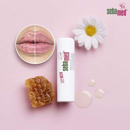 Sebamed Lip Defense Lip balm with SPF 30 + Vit E | Regenerates dry, chapped lips quickly & effectively | Intensive care with Vit E, Jojoba Oil & Chamomile |Dermatologically & clinically tested | For Men & Women | Free from Mineral Oil, Parabens l 4.8 gm 3