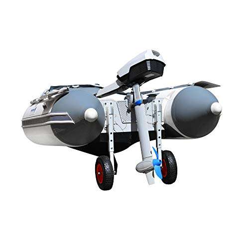 Newport Inflatable Boat Removable Transom Launch Wheels - Fits Any Transom Boat! 5