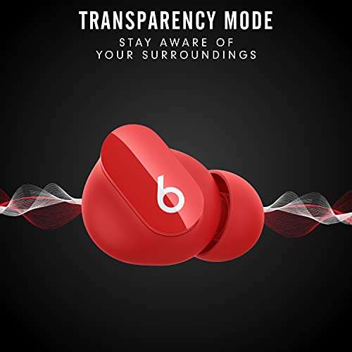Beats Studio Buds - True Wireless Noise Cancelling Earbuds - Compatible with Apple & Android, Built-in Microphone, IPX4 Rating, Sweat Resistant Earphones, Class 1 Bluetooth Headphones - Red 3