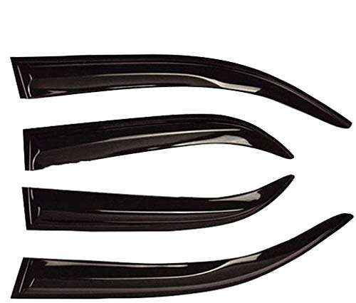 Oshotto Car Rain Wind Door Visor Side Window Deflector Compatible with Hyundai Verna FLUIDIC (Set of 4), Black 5