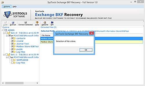 SysTools Exchange BKF Recovery (Email Delivery-No CD) 5