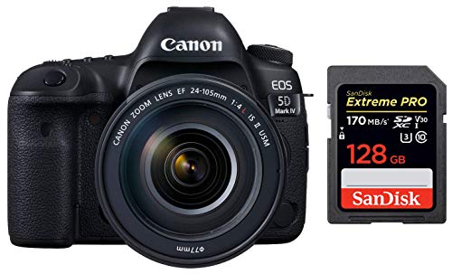 Canon EOS 5D Mark IV 30.4 MP Digital SLR Camera (Black) + EF 24-105mm is II USM Lens Kit 1