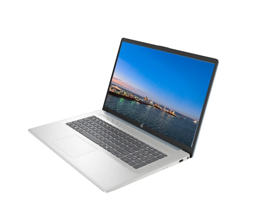 HP 17.3" Touchscreen Laptop Computer, Intel 12-Core Ultra 7 255U Processor, 8GB RAM 256GB SSD, Fingerprint Reader, Backlit Keyboard, Windows11, PLUSERA Earphones & 8-in-1 Hub Included, Moonlight Blue 4