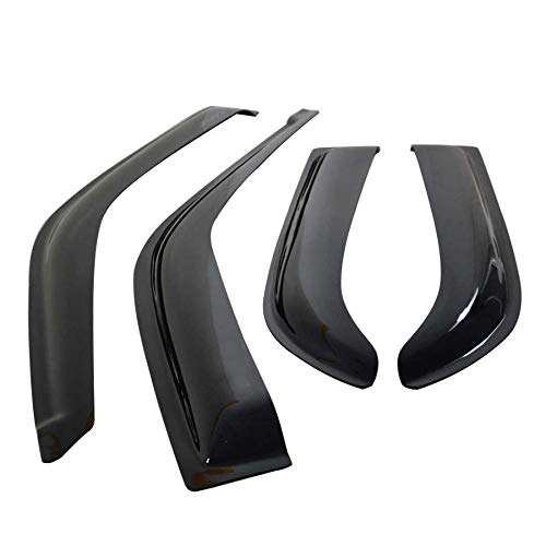 Oshotto Car Rain Wind Door Visor Side Window Deflector Compatible with Hyundai Verna FLUIDIC (Set of 4), Black 4