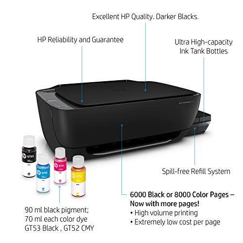 HP Ink Tank 410 WiFi Colour Printer, Scanner and Copier for Home/Office, High Capacity Tank (4000 Black and 8000 Colour), Borderless Print 5