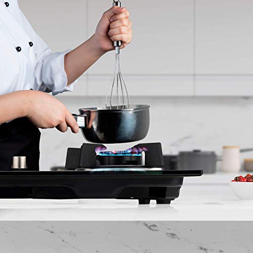 Kaff 4 Burner Glass Hob (Black, HBR 604A), 1 Piece 5