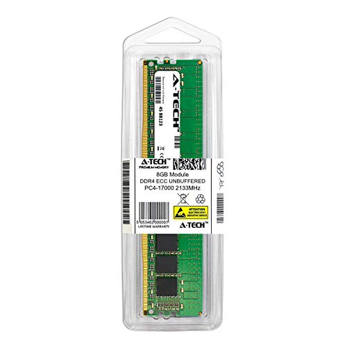 A-Tech Components 8GB Replacement for HP 797258-581 - DDR4 2133MHz PC4-17000 ECC Unbuffered UDIMM 2rx8 1.2v - Single Server Memory Ram Stick (797258-581-ATC) 2