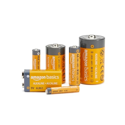 AmazonBasics 9 Volt Everyday Alkaline Batteries (4-Pack) 4