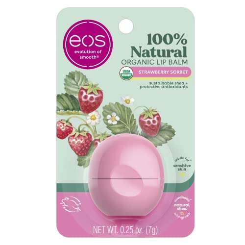 EOS Lip Balm Smooth Sphere, Strawberry Sorbet - 0.25 Oz 1